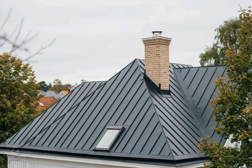 renovering av skorsten och pl tarbeten p tak i n sbypark