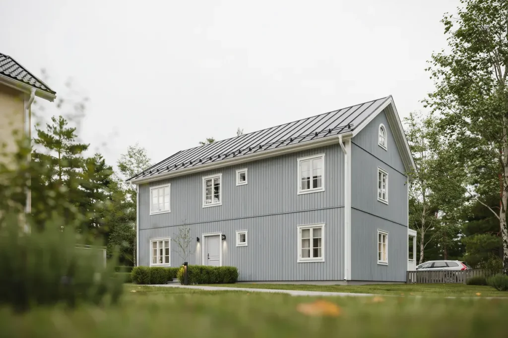byte av vindskivor och takavvattning p villa i n sbypark
